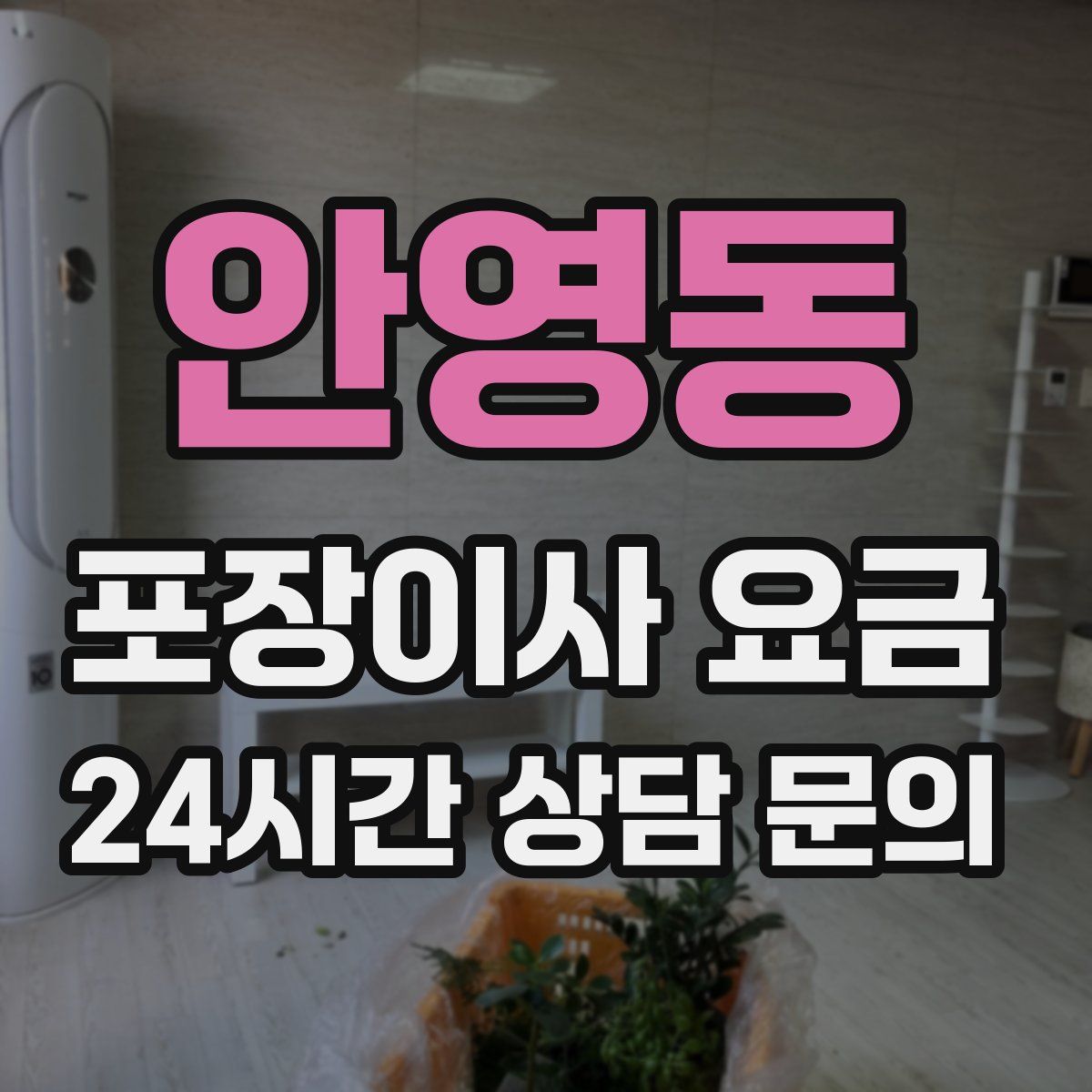 안영동 포장이사 요금