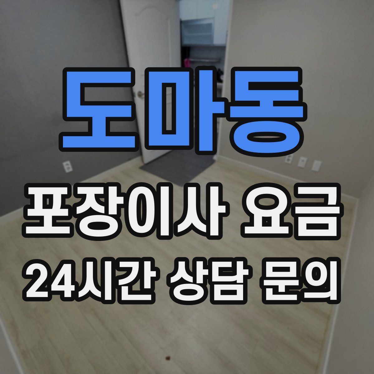 도마동 포장이사 요금