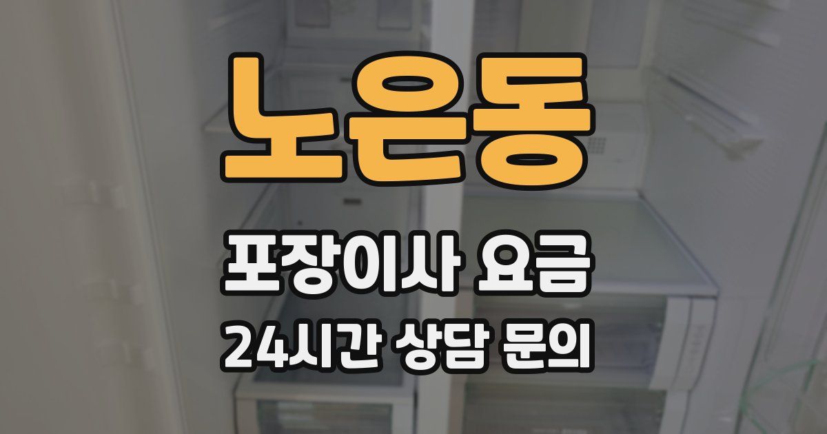 노은동 포장이사 요금