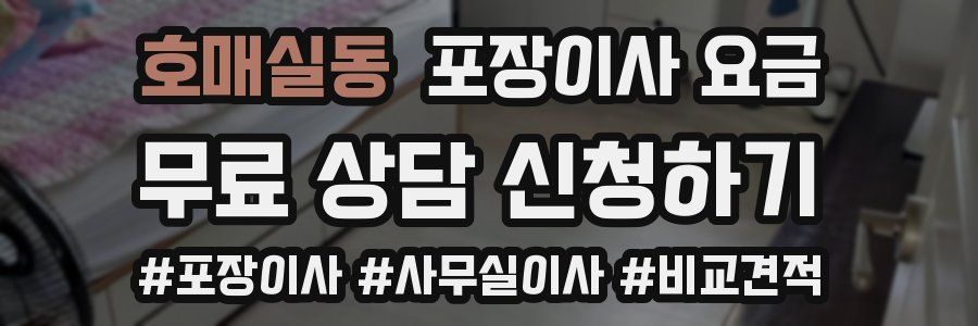 호매실동 포장이사 요금