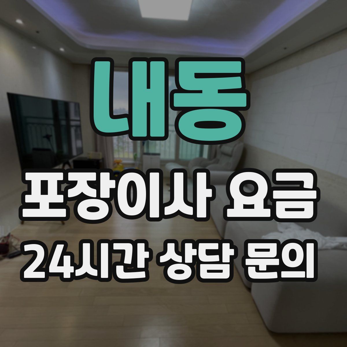 내동 포장이사 요금