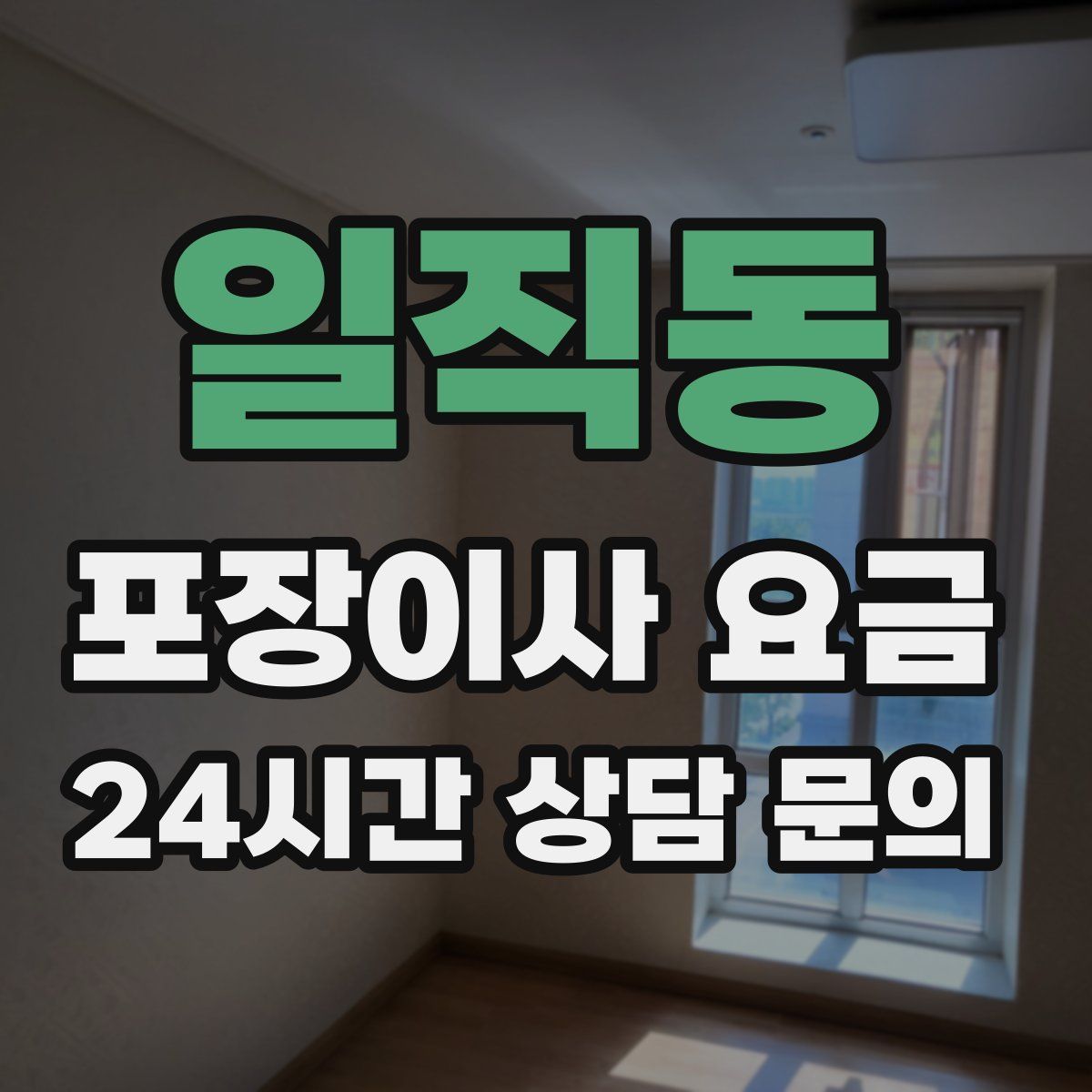 일직동 포장이사 요금