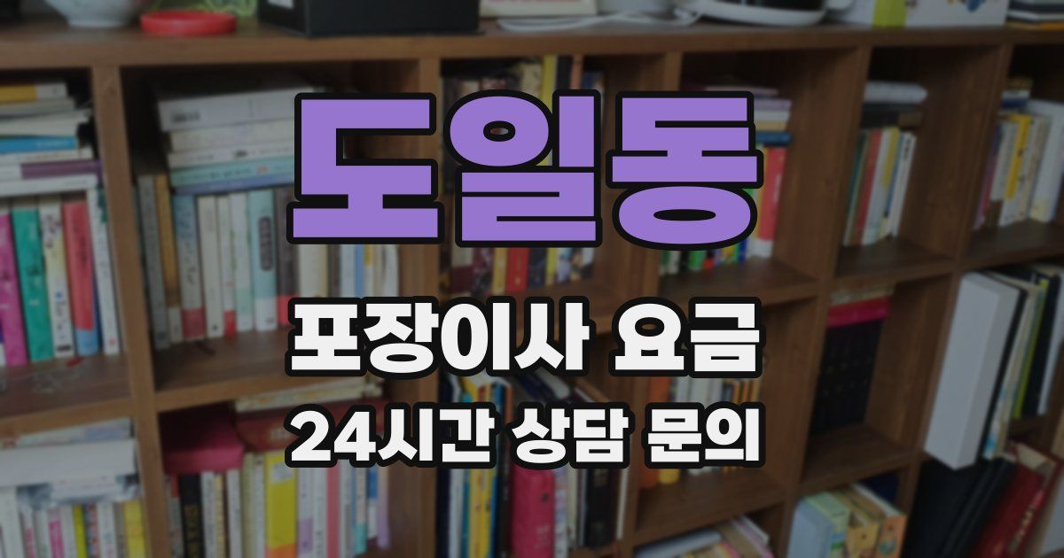 도일동 포장이사 요금