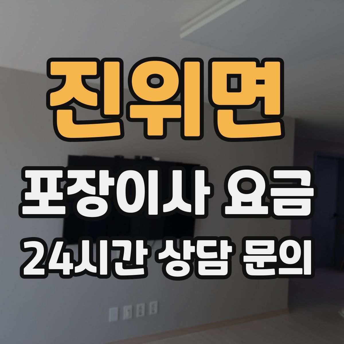 진위면 포장이사 요금