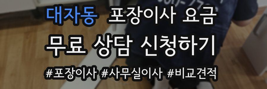 대자동 포장이사 요금