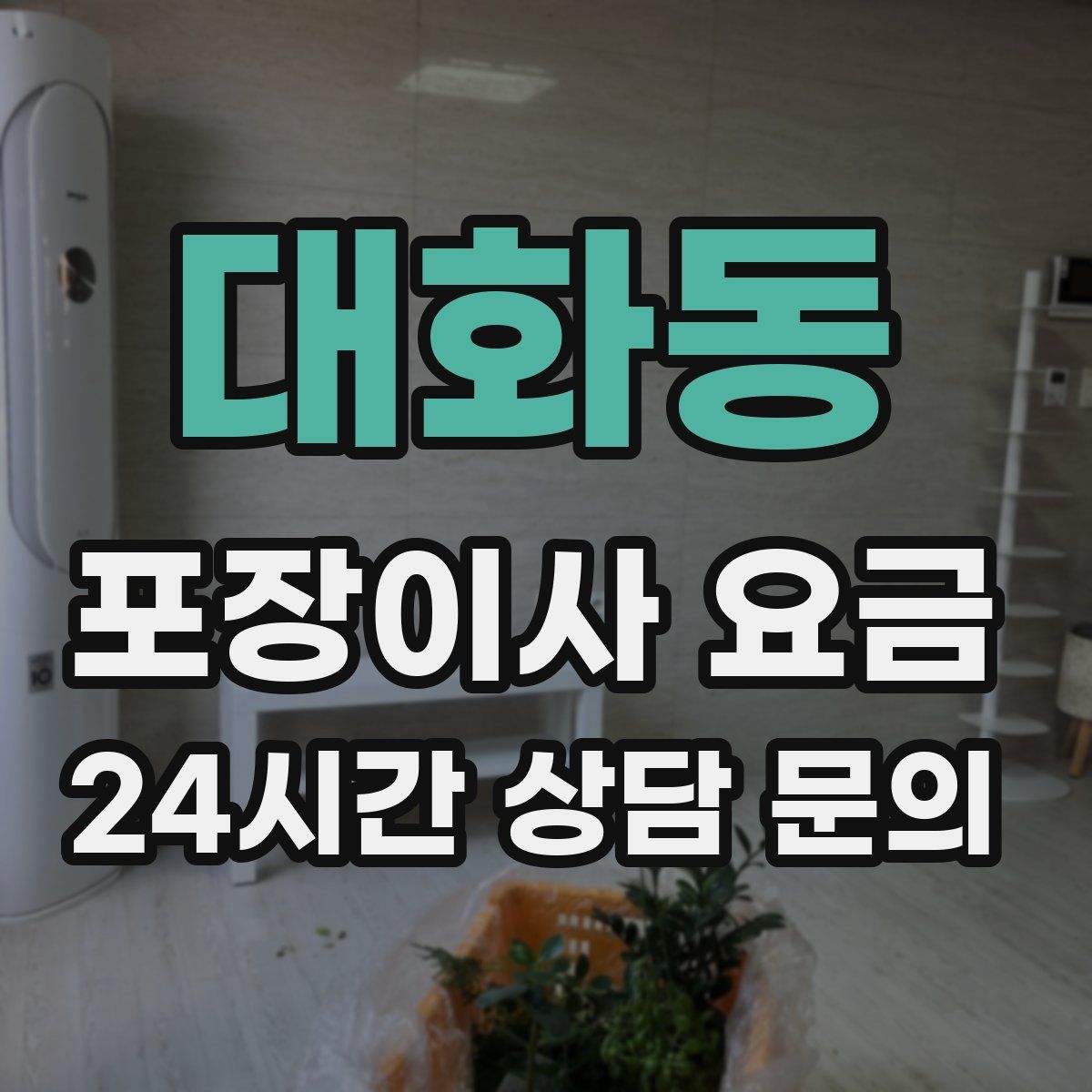 대화동 포장이사 요금