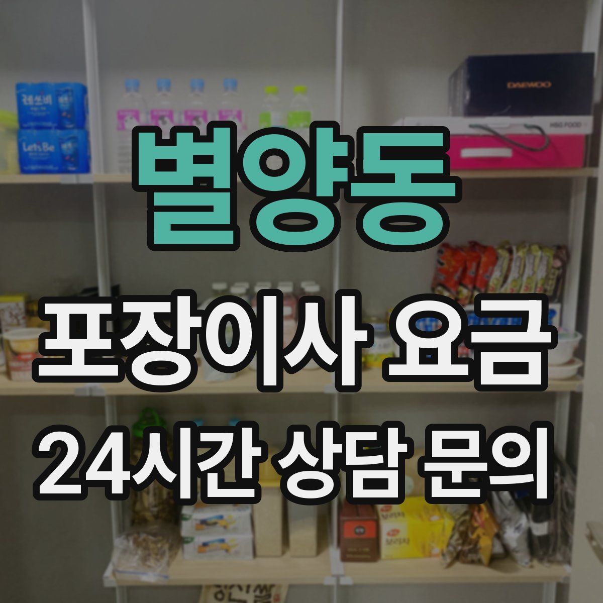 별양동 포장이사 요금