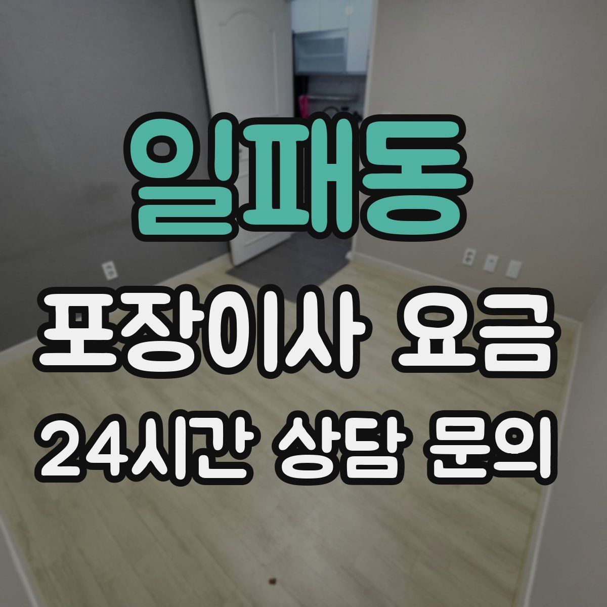 일패동 포장이사 요금