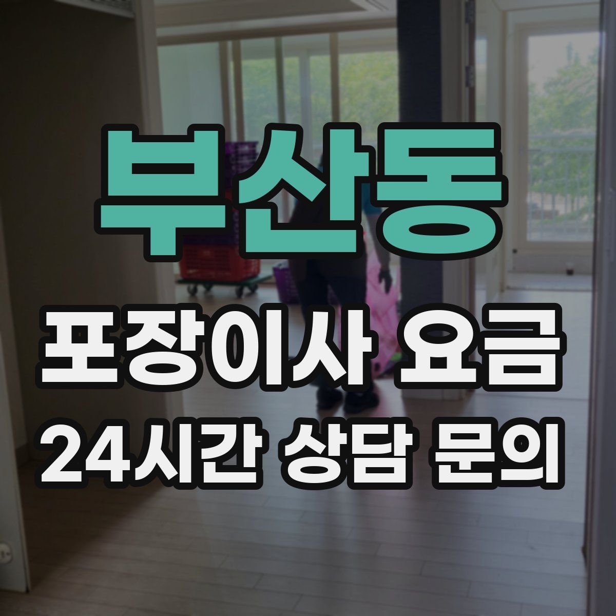 부산동 포장이사 요금