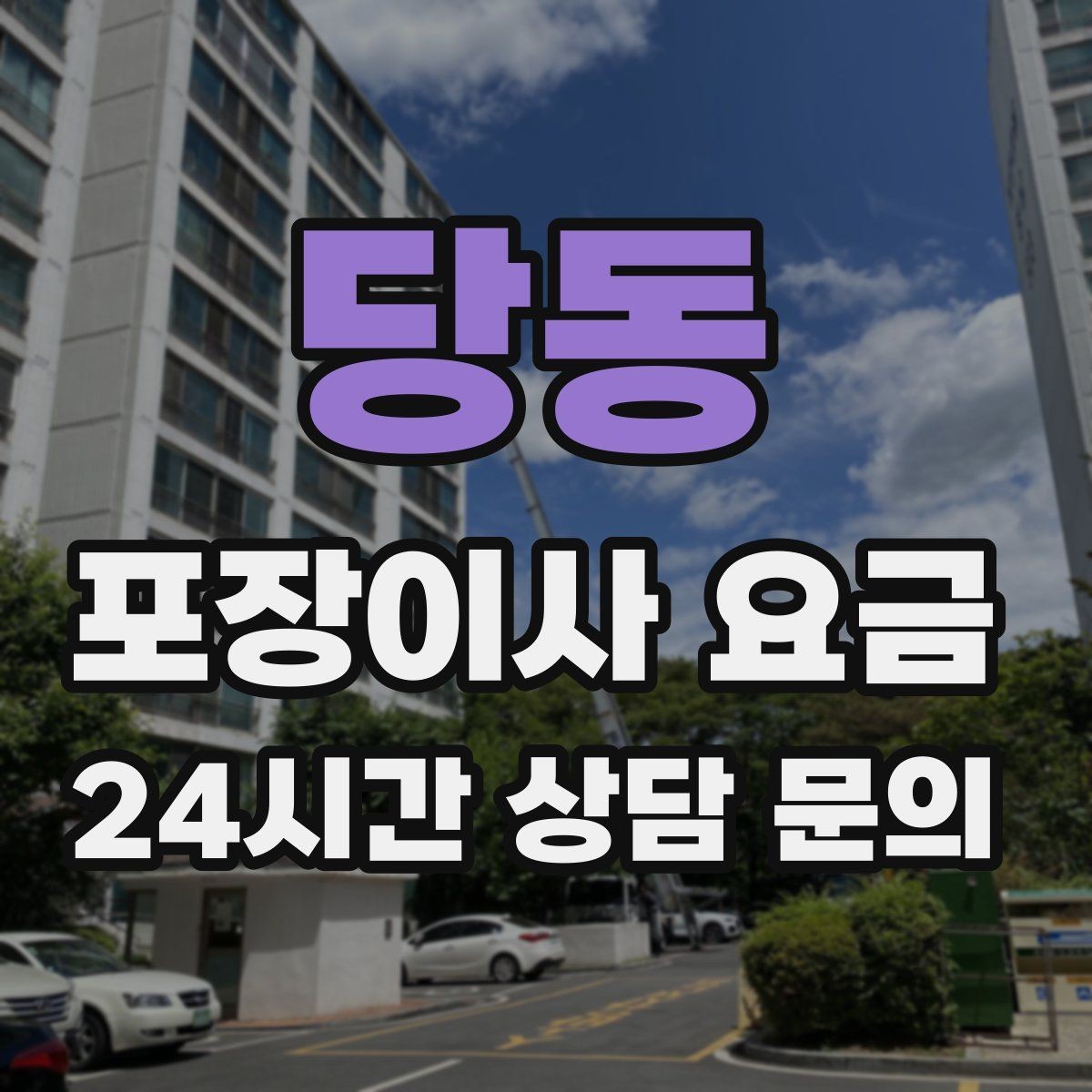 당동 포장이사 요금 전입신고·주소 변경과 이사 일정 맞추기
