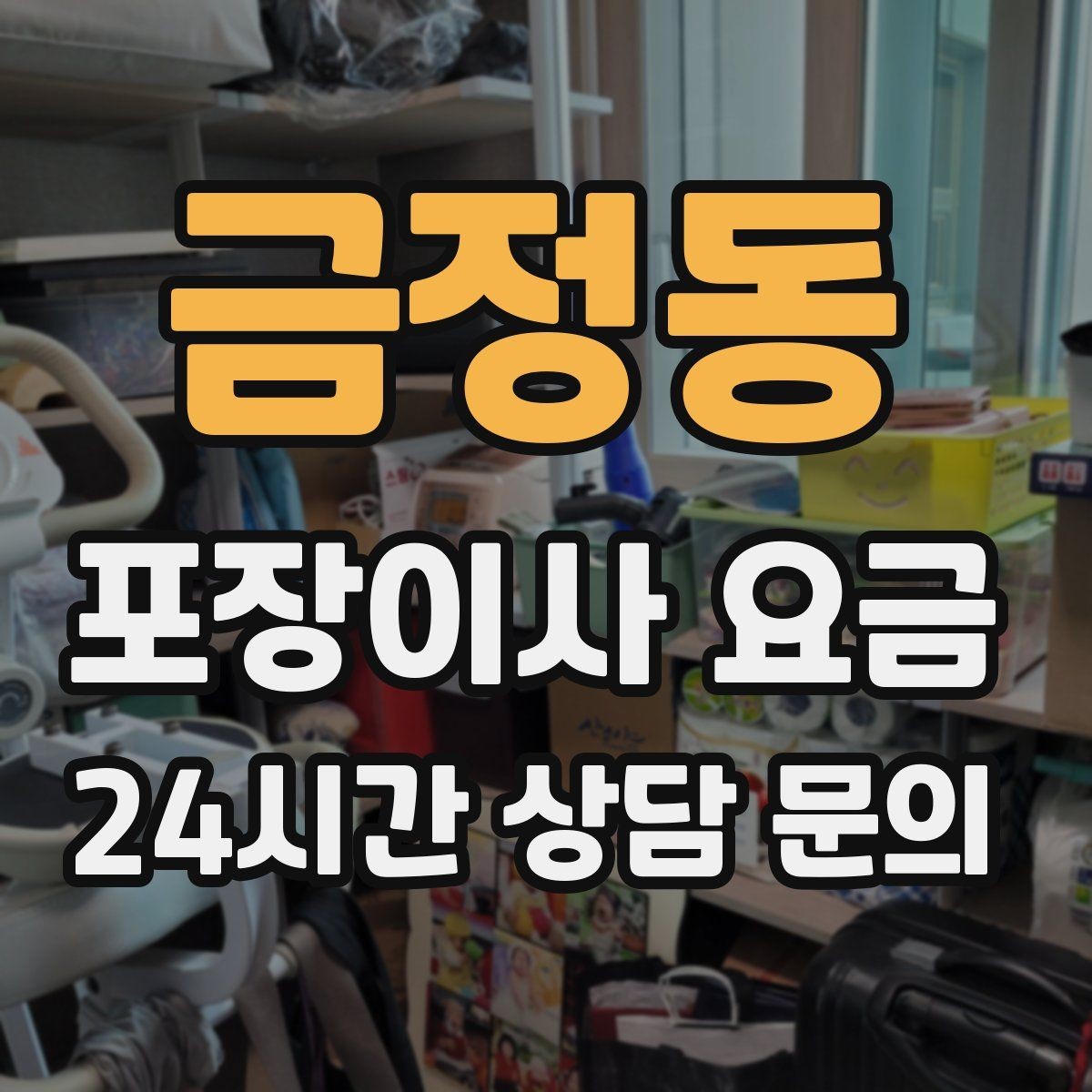 금정동 포장이사 요금 어항·대형 화분이 있을 때 견적 포인트
