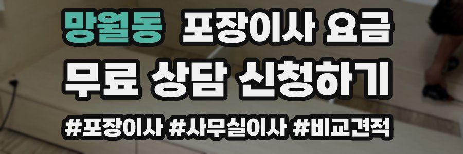 망월동 포장이사 요금