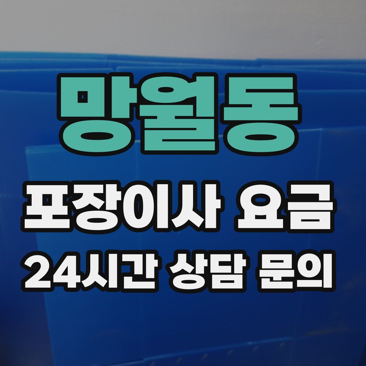 망월동 포장이사 요금