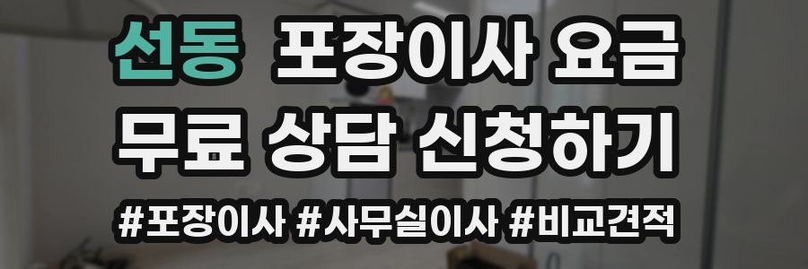 선동 포장이사 요금