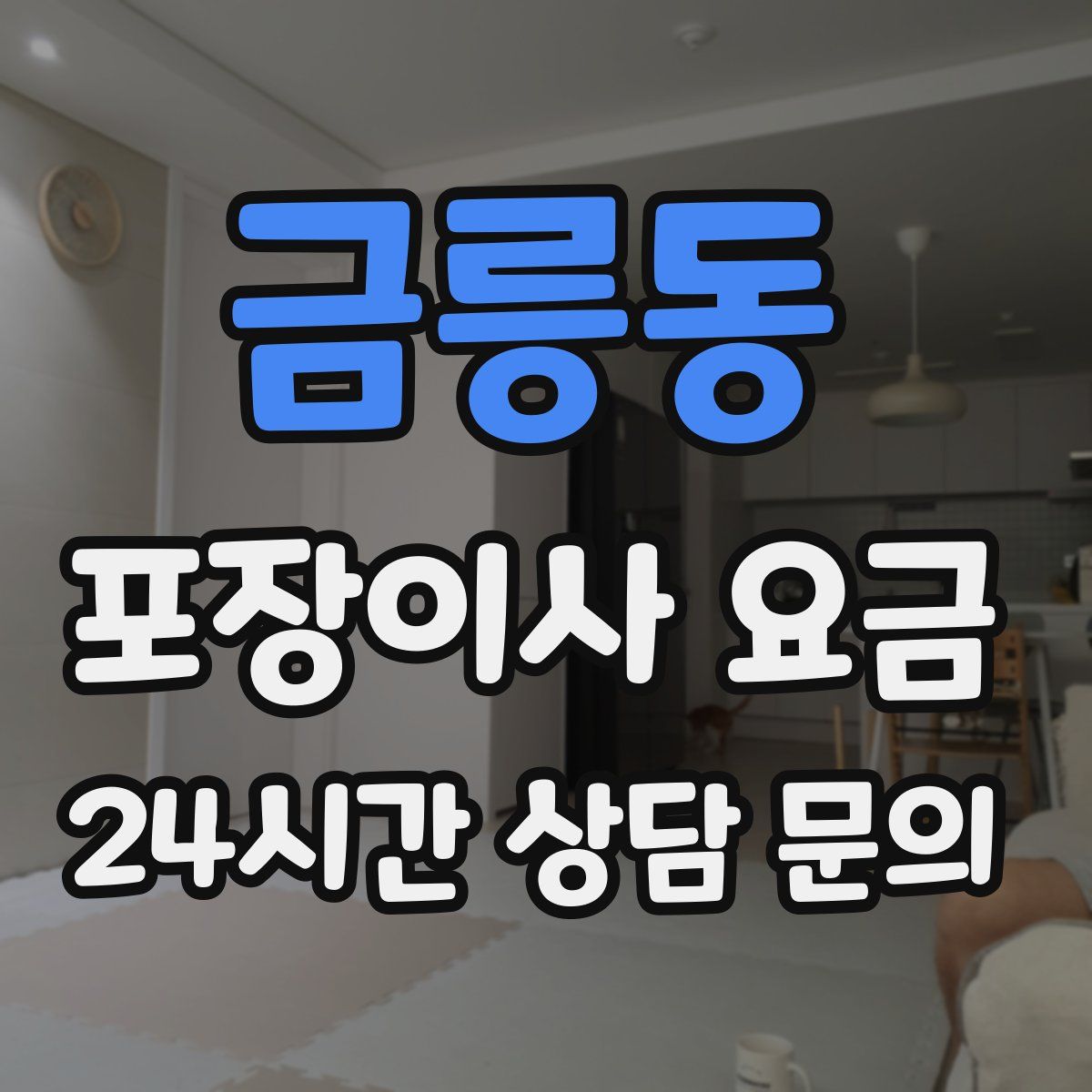 금릉동 포장이사 요금