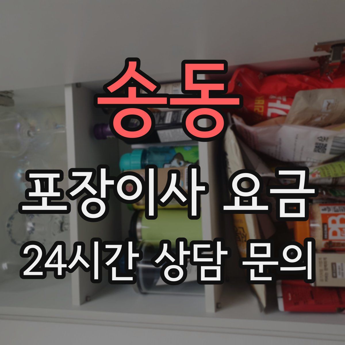 송동 포장이사 요금