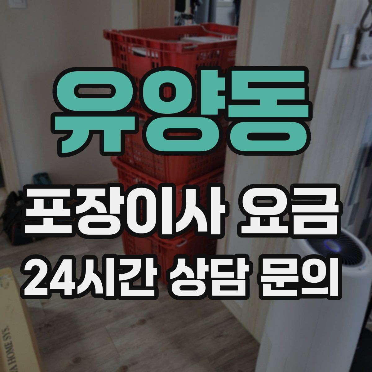 유양동 포장이사 요금 '바로 쓰는 박스'를 따로 만들면 편한 이유