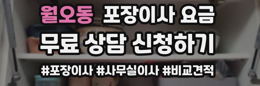 월오동 포장이사 요금
