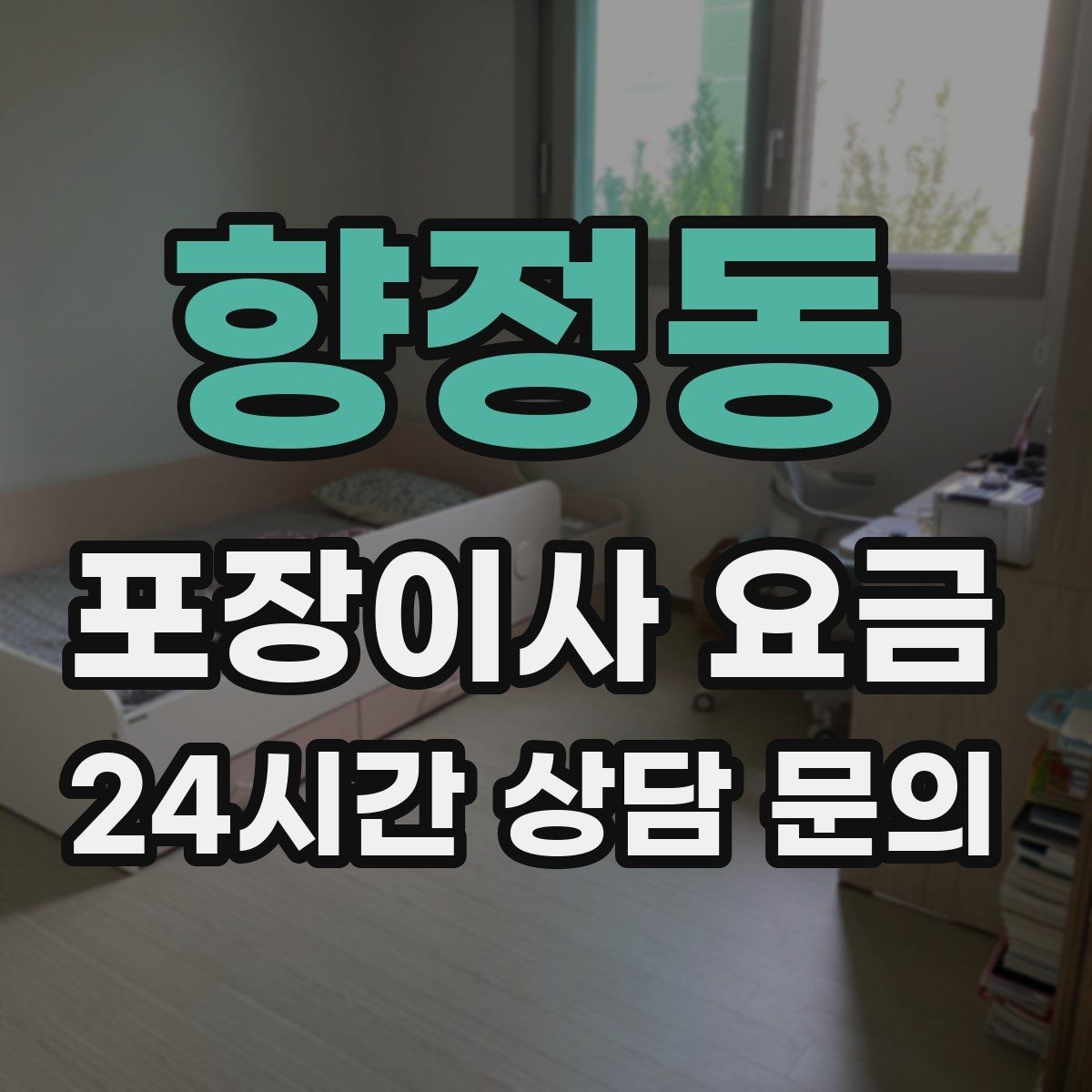향정동 포장이사 요금 1인 가구가 포장이사를 선택하는 이유