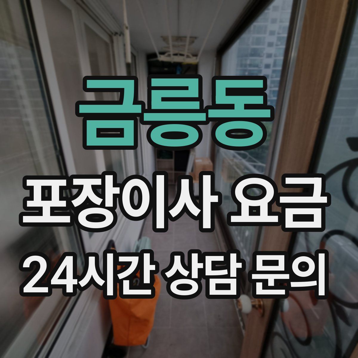 금릉동 포장이사 요금