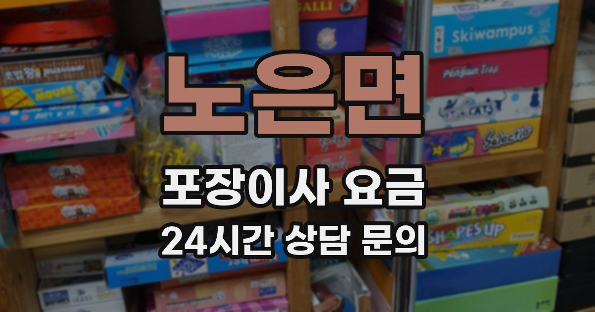 노은면 포장이사 요금