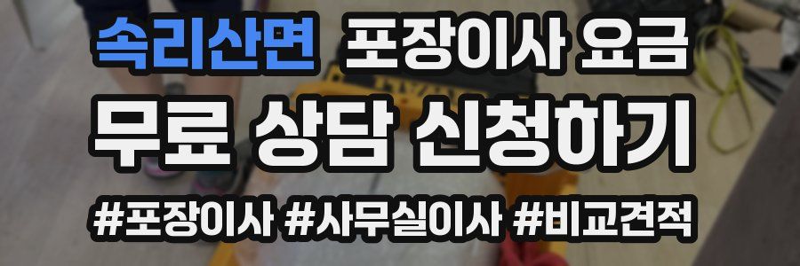 속리산면 포장이사 요금