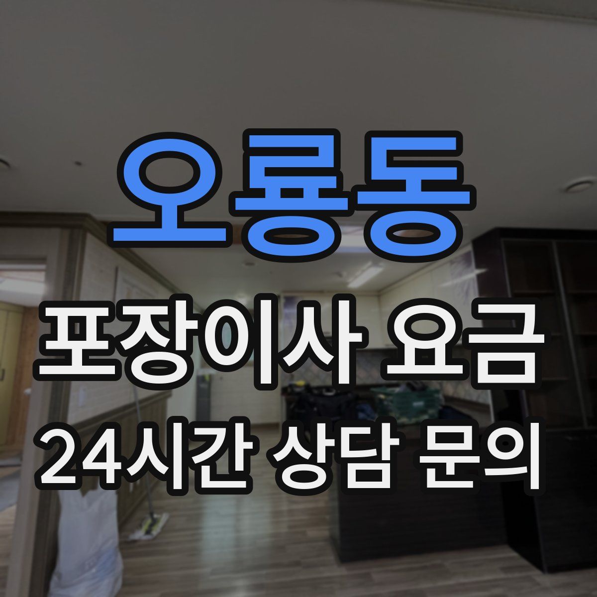 오룡동 포장이사 요금