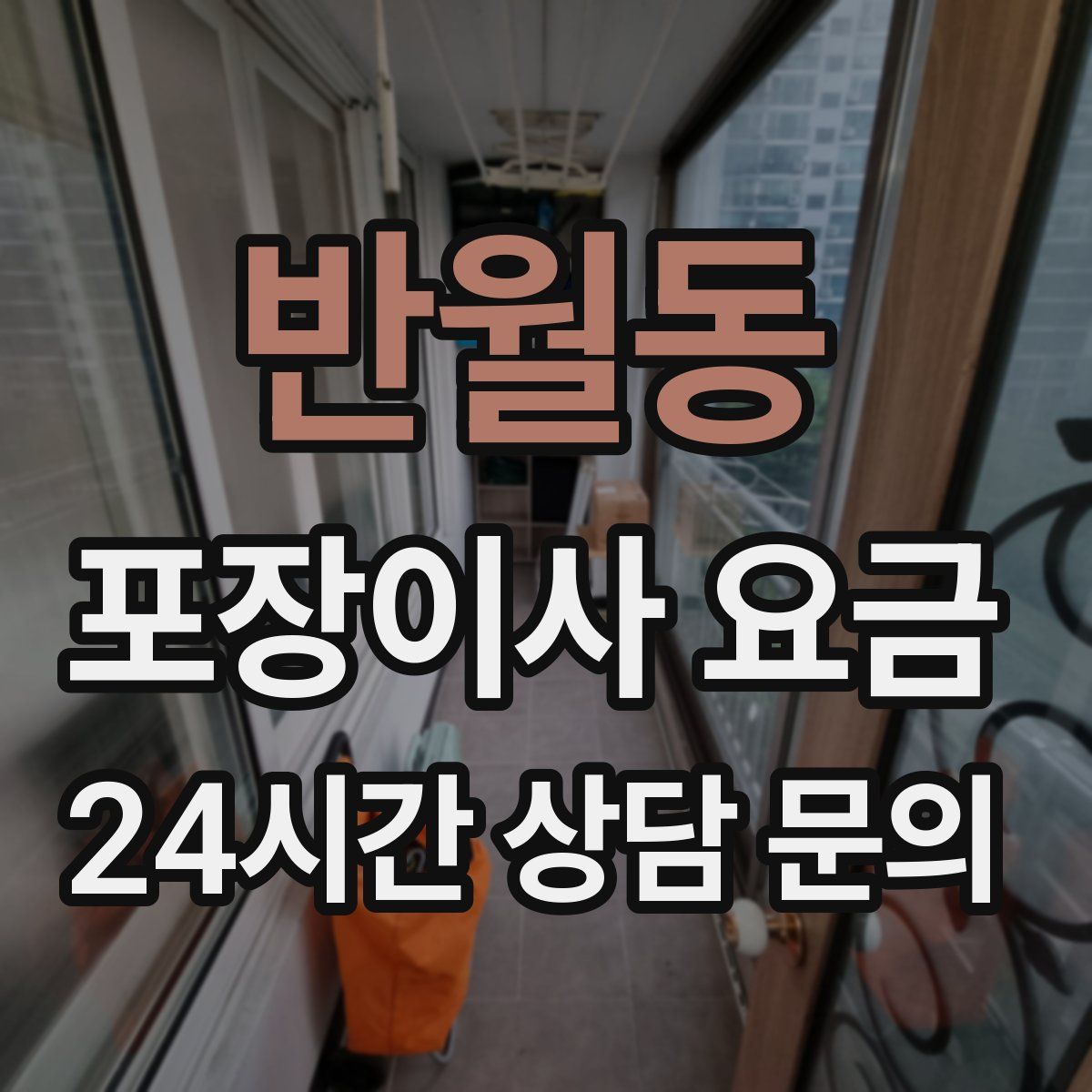 반월동 포장이사 요금