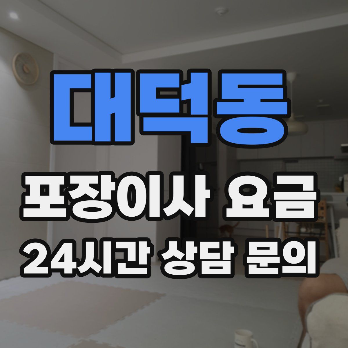 대덕동 포장이사 요금