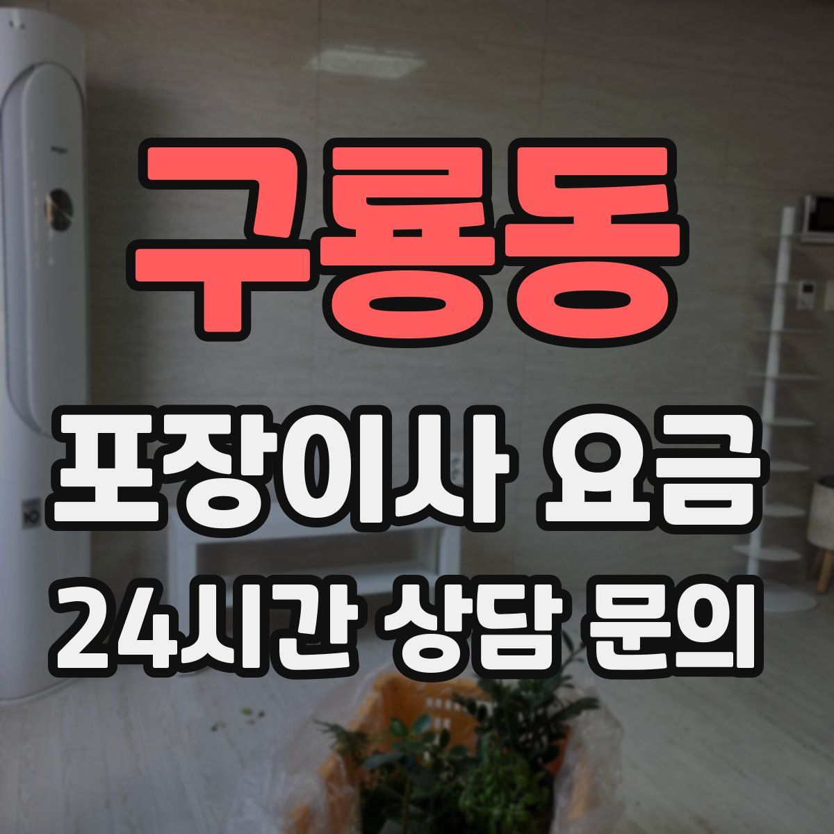 구룡동 포장이사 요금