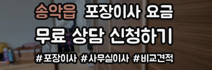 송악읍 포장이사 요금