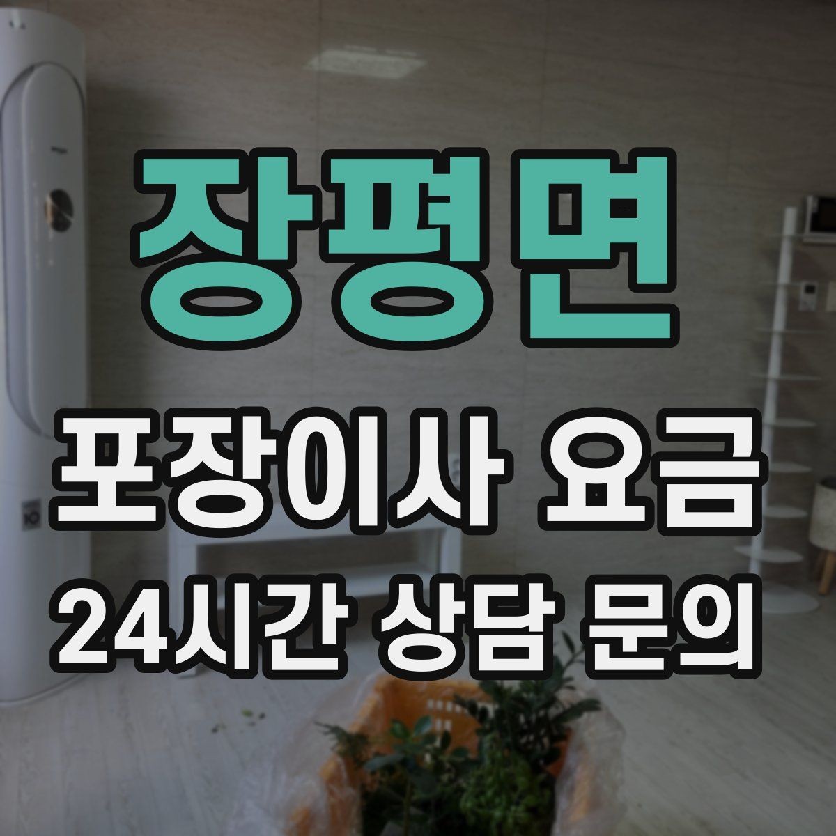 장평면 포장이사 요금 어항·대형 화분이 있을 때 견적 포인트