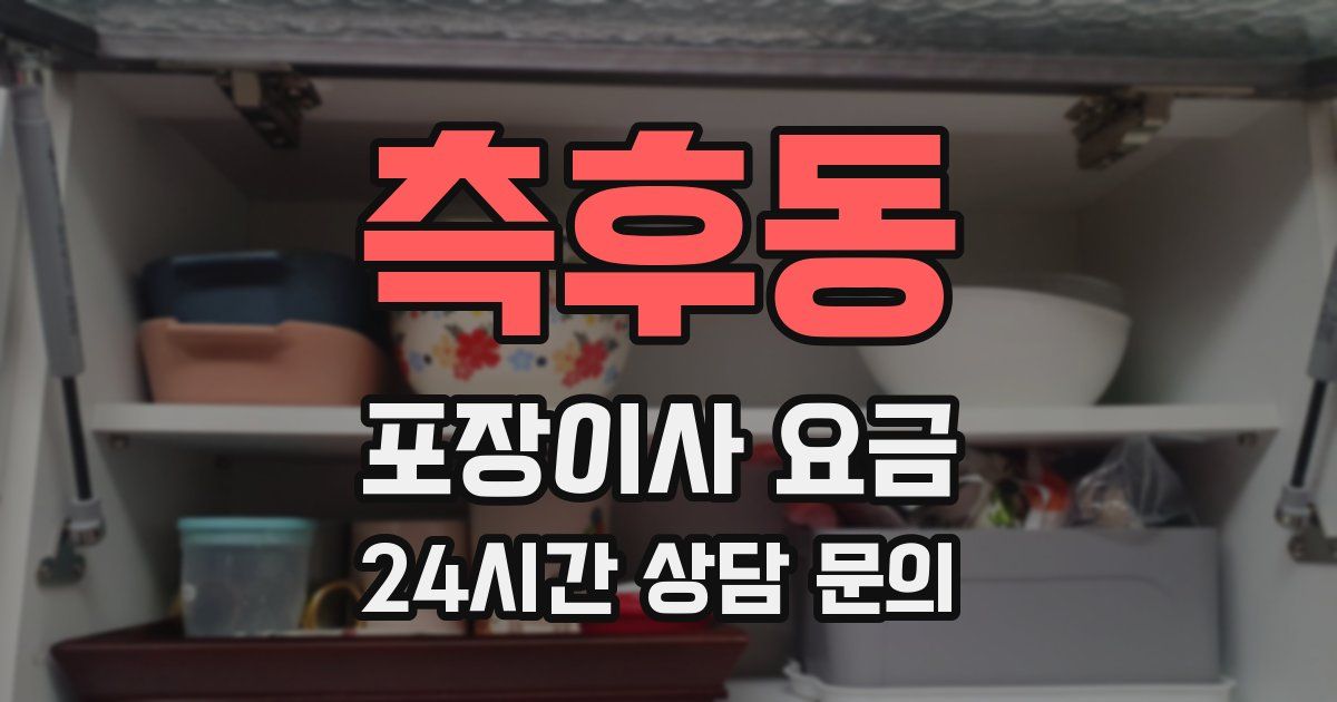측후동 포장이사 요금