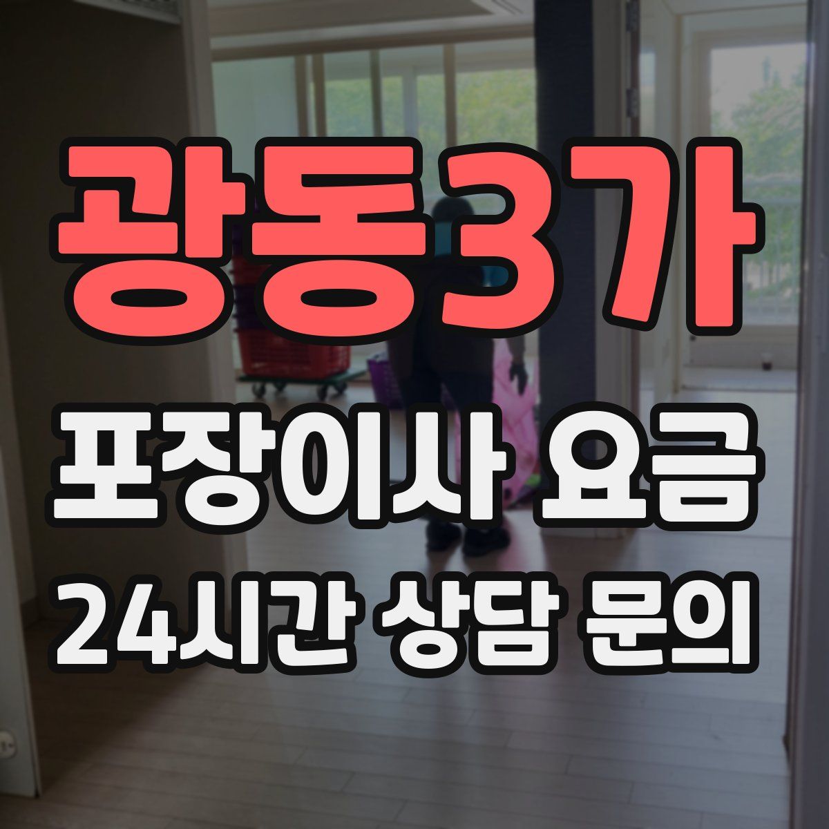 광동3가 포장이사 요금