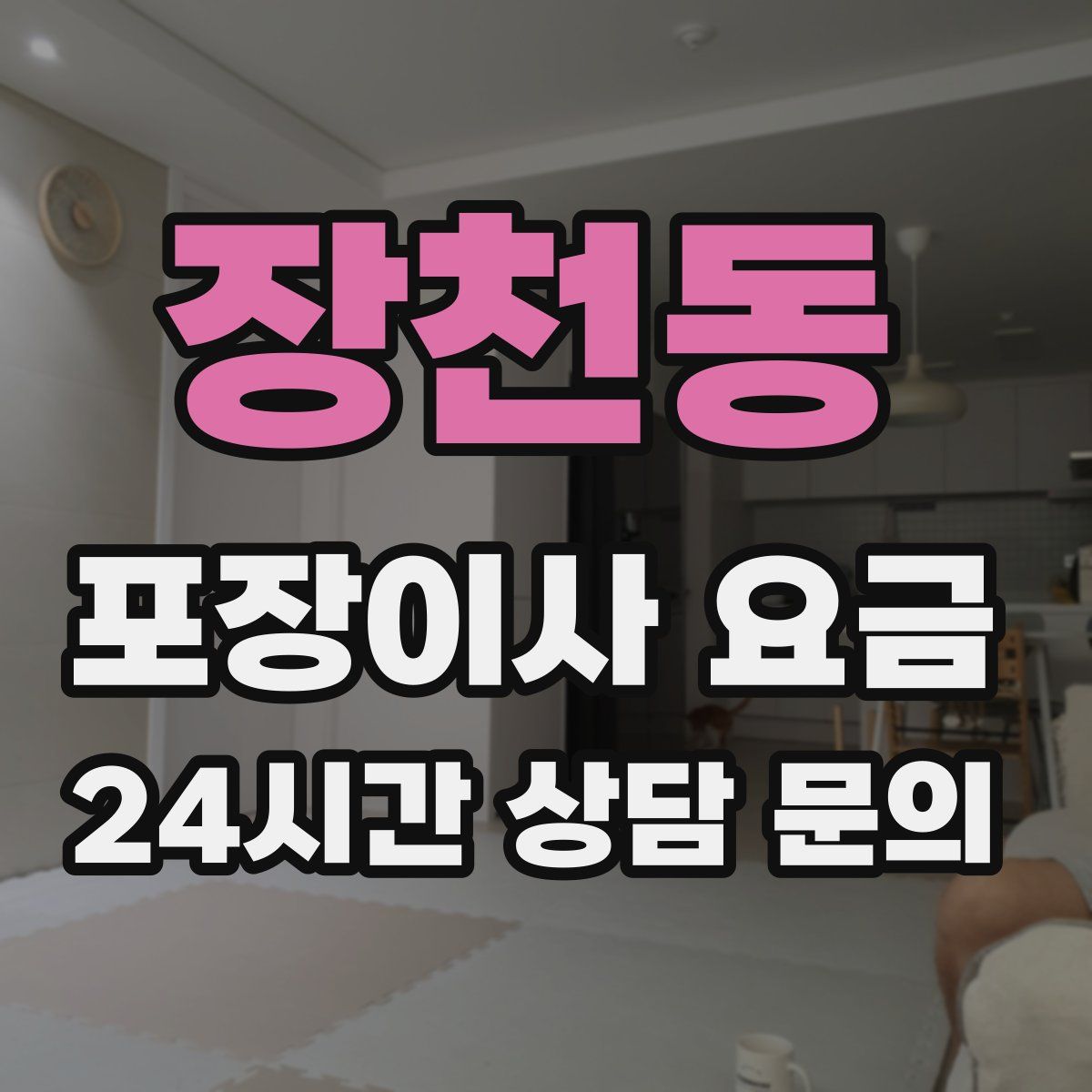 장천동 포장이사 요금