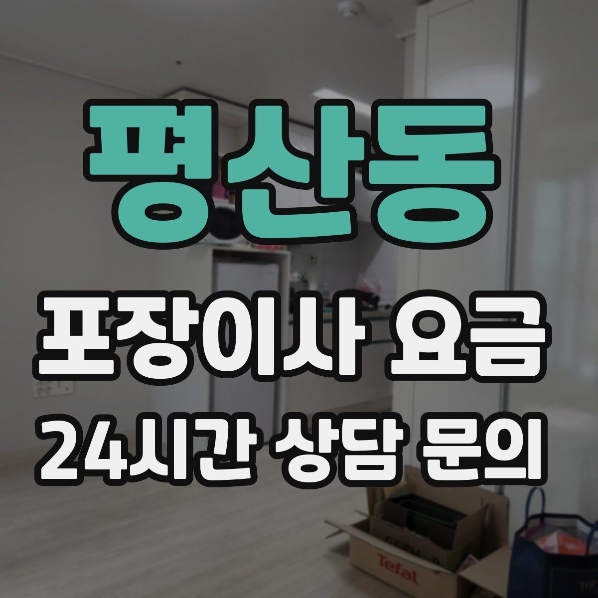 평산동 포장이사 요금