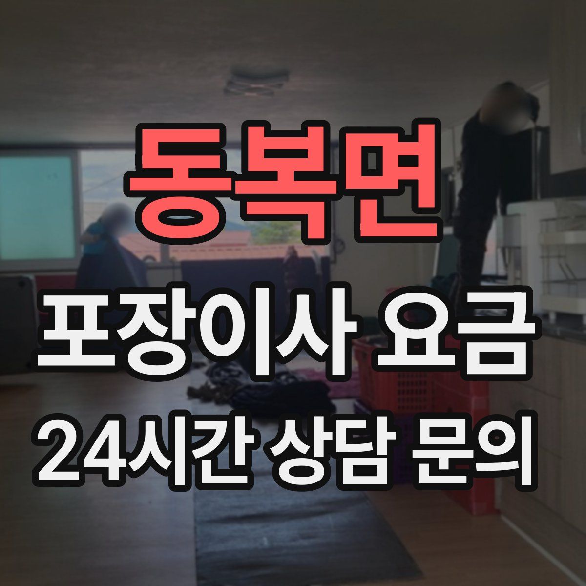 동복면 포장이사 요금