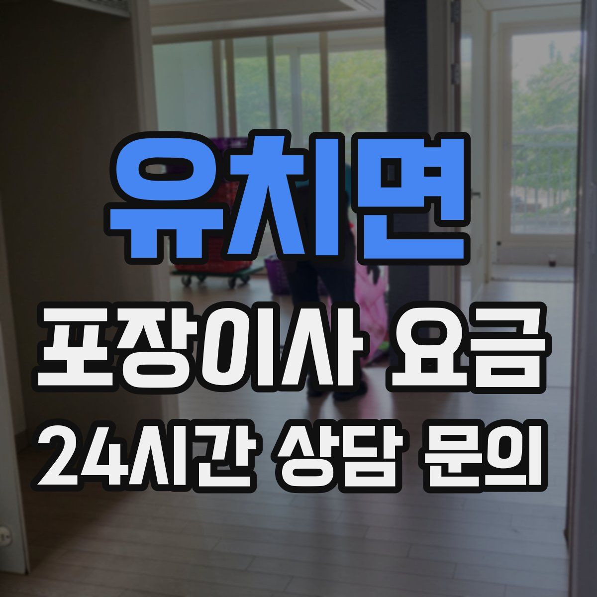 유치면 포장이사 요금