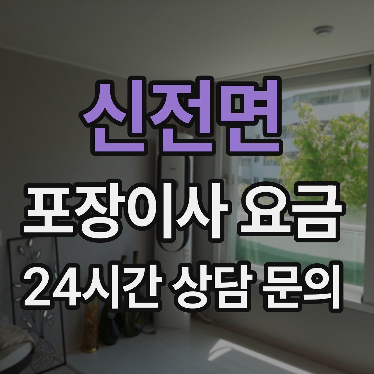 신전면 포장이사 요금
