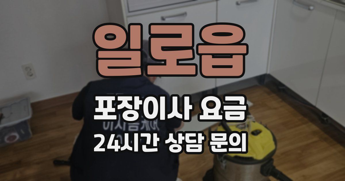 일로읍 포장이사 요금