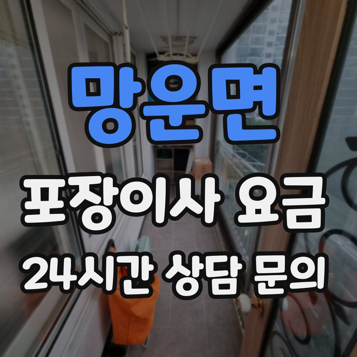 망운면 포장이사 요금