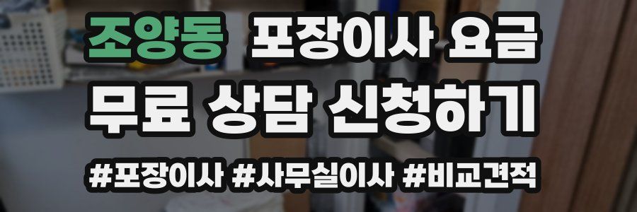 조양동 포장이사 요금