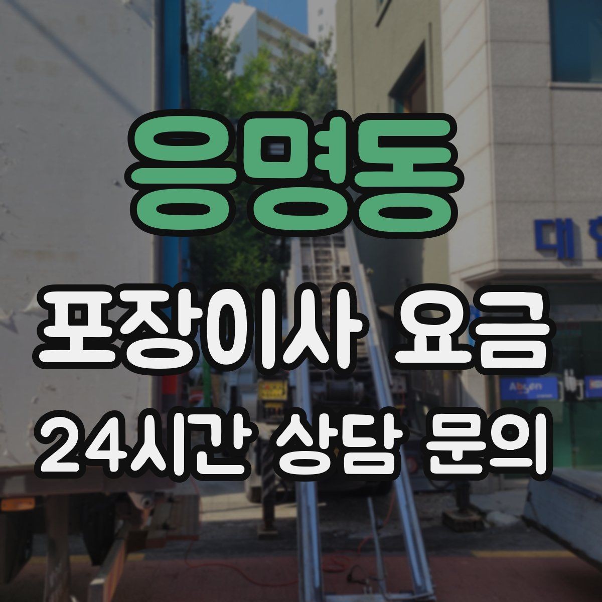 응명동 포장이사 요금 낮은 층도 사다리차가 필요한 경우