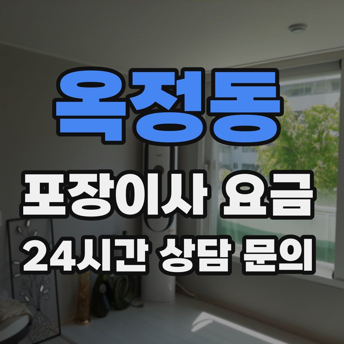 옥정동 포장이사 요금