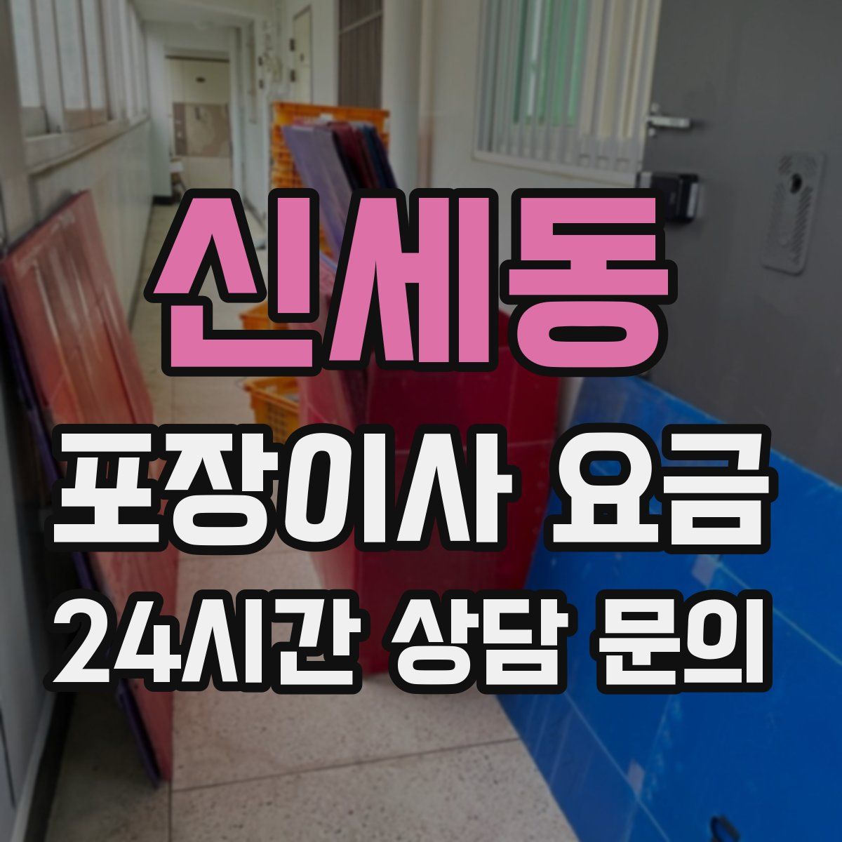 신세동 포장이사 요금