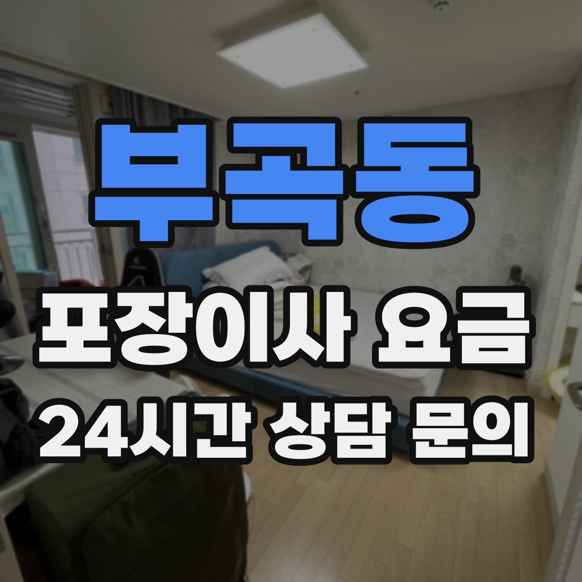 부곡동 포장이사 요금