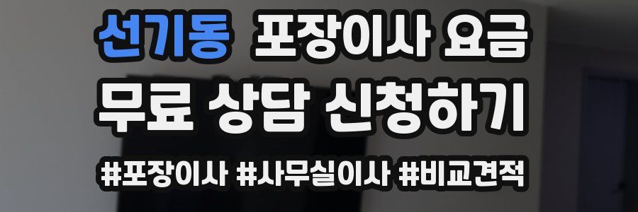 선기동 포장이사 요금