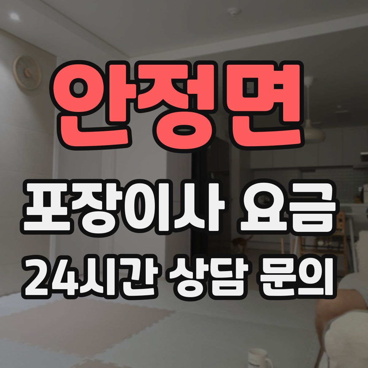 안정면 포장이사 요금