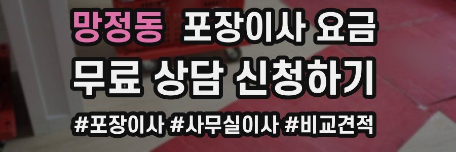 망정동 포장이사 요금