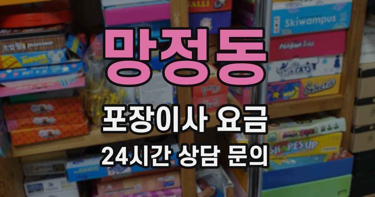 망정동 포장이사 요금